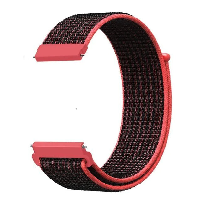 20mm 22mm Woven Nylon Sport Loop Watch Band Strap Quick Release Spring Pins USA