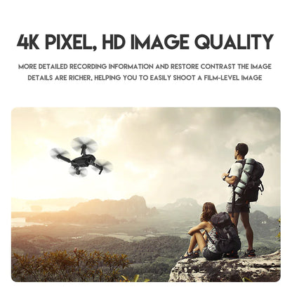 2023 New RC Drone With 4K HD Dual Camera WiFi FPV Foldable Quadcopter +4 Battery