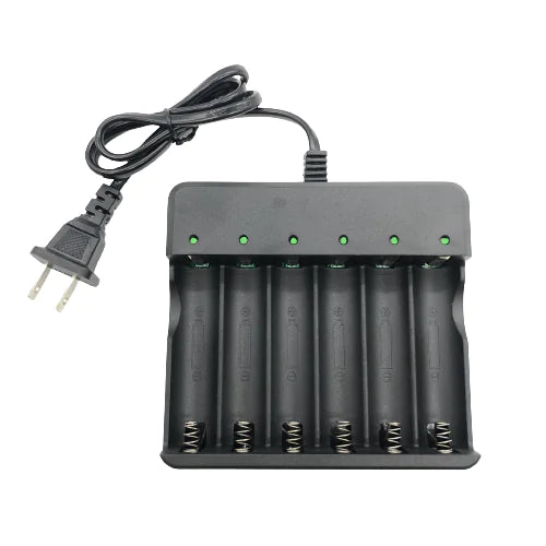 Li-ion Lithium Smart Charger 3.7V 2 4 6 Slot For 16340/14500/26650 RCR123 USA A+