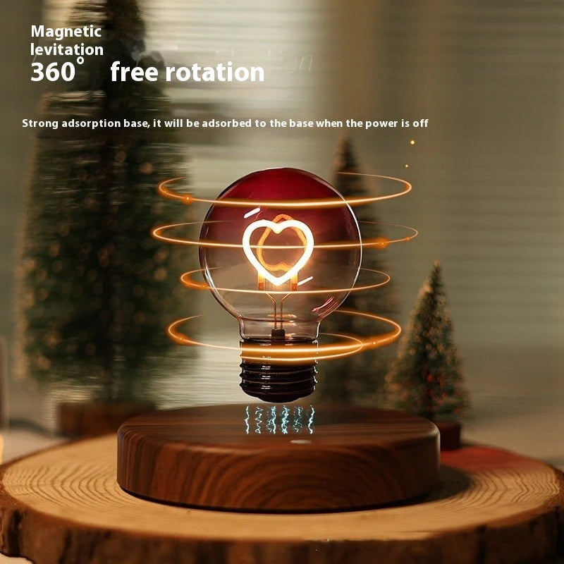 Magnetic Suspension Bulb Love Small Night Lamp Desktop Decoration