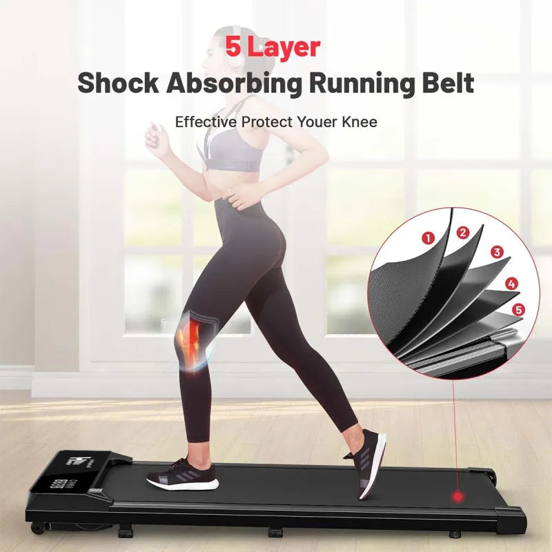 Portable Treadmill with LED Display and Remote