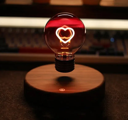 Magnetic Suspension Bulb Love Small Night Lamp Desktop Decoration