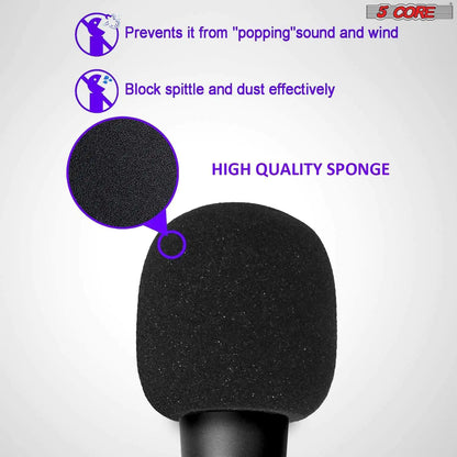 5Core Recording Microphone Podcast Bundle w Condenser Mic  Desk Stand  Foam Cover  Shock Mount