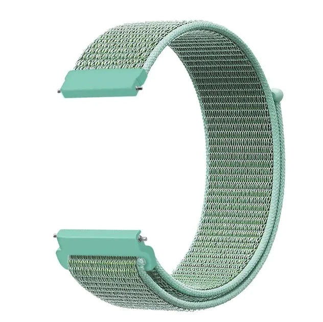 20mm 22mm Woven Nylon Sport Loop Watch Band Strap Quick Release Spring Pins USA