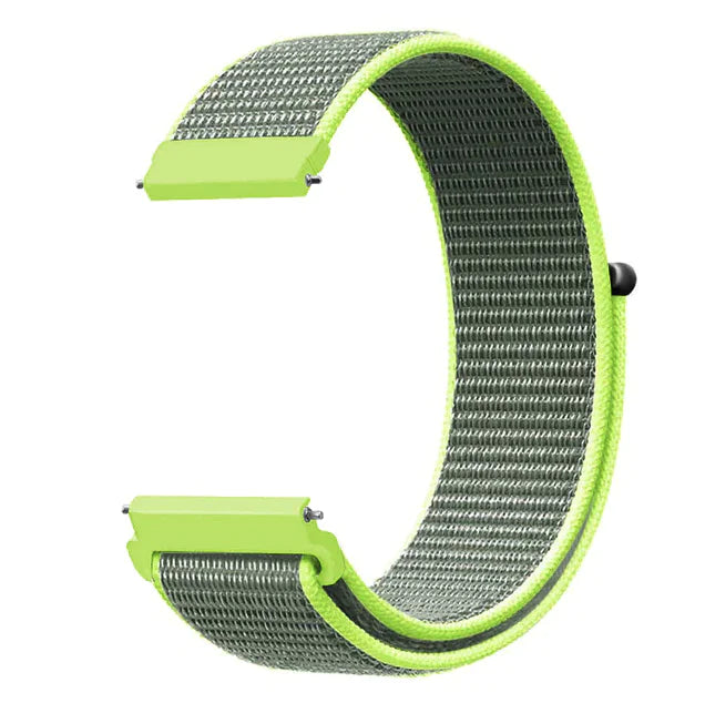 20mm 22mm Woven Nylon Sport Loop Watch Band Strap Quick Release Spring Pins USA