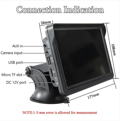 7-Inch Car Display with Wireless CarPlay Support