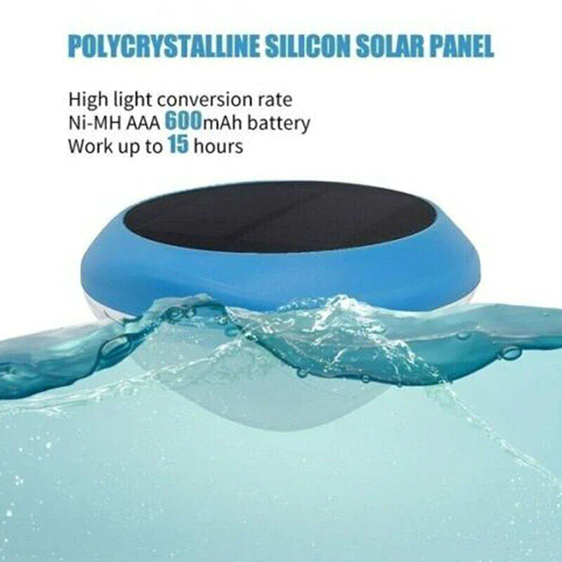 Solar LED RGB Light Outdoor Garden Pond Swimming Pool Floating Waterproof Lamps