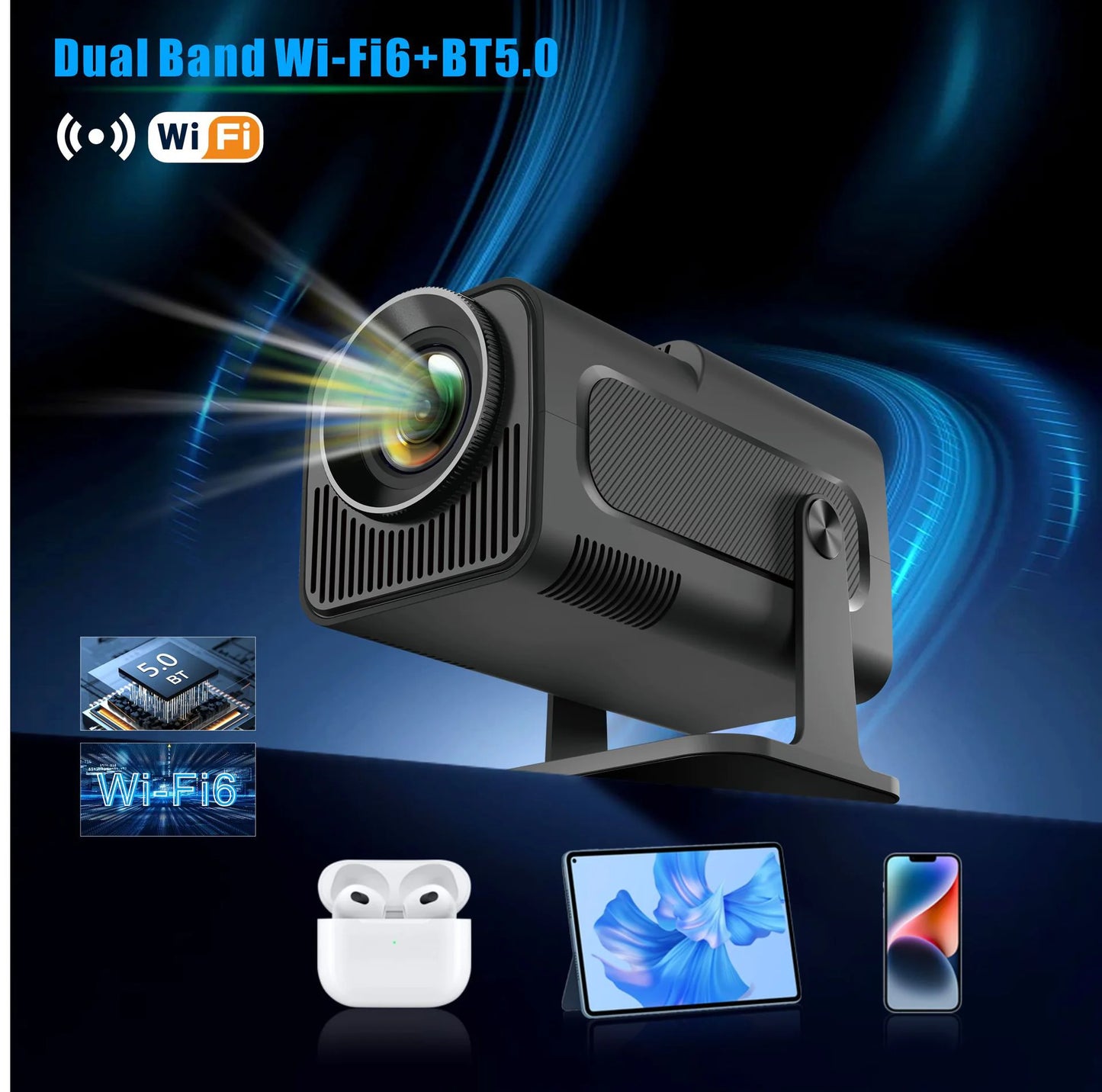 HY320 Small Portable Smart Projector