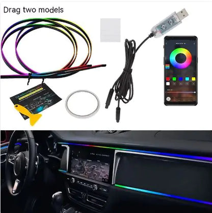 Hidden Car Atmosphere LED Light Bar Modification