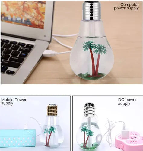 Portable Air Aroma Bulb Humidifier