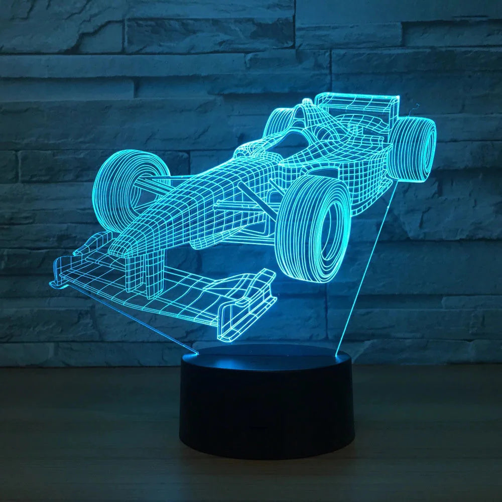 Race Car 3D Night Light