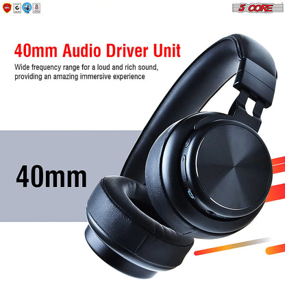 5Core Bluetooth Headphones Wireless Noise Cancelling Audifonos Inalambricos